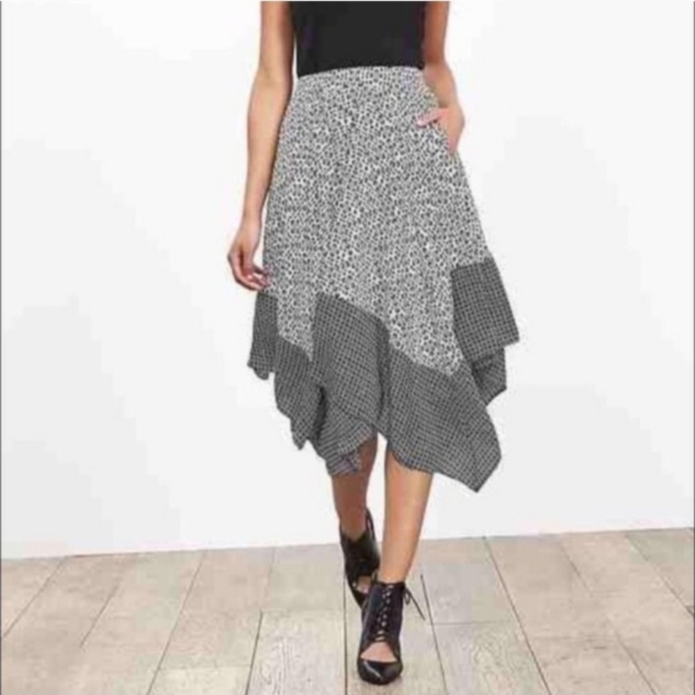 Banana Republic Handkerchief Hem Midi Skirt